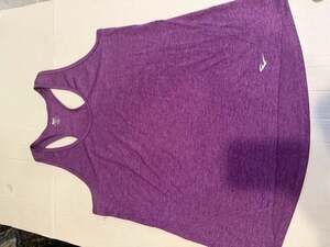 Everlast Women's Purple Heathered Racerback Workout Tank Top